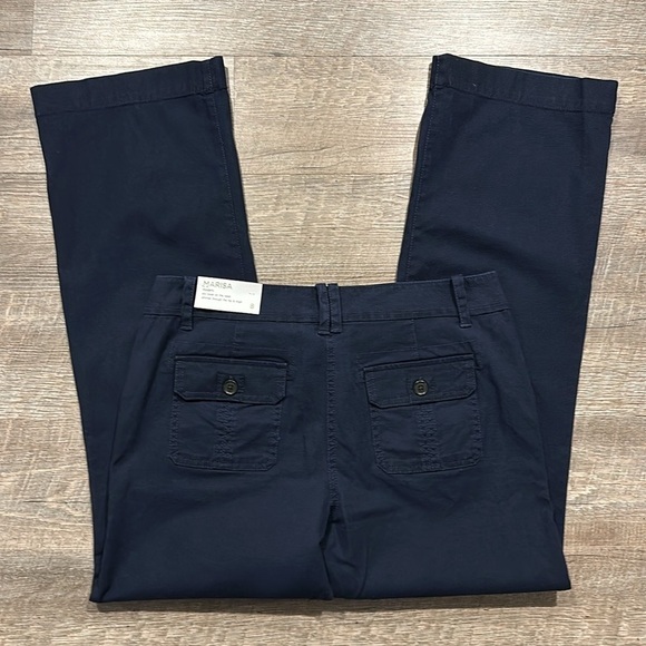 Loft Marisa Modern Navy Blue Utility carpenter trouser pants size 8 - Picture 10 of 11